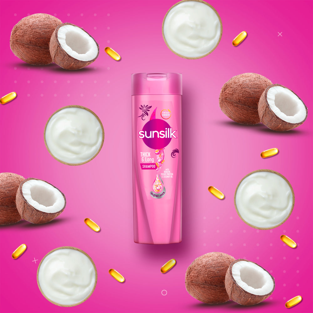 Sunsilk Thick & Long Shampoo - 360ml