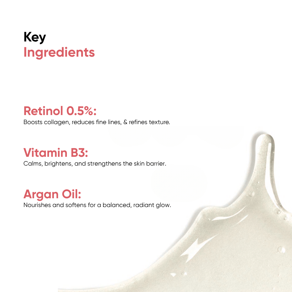 Oneskin Timeless Treat - Retinol 0.5%, Vitamin B3 1%, Argon Oil - 30ml