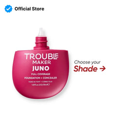 Trouble Maker Juno Full Coverage Matte Foundation - 30ml