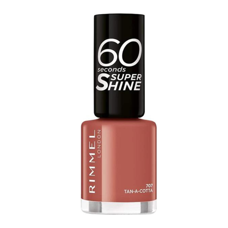 Rimmel London 60 Seconds Super Shine Nail Polish - 707 Tan-A-Cota