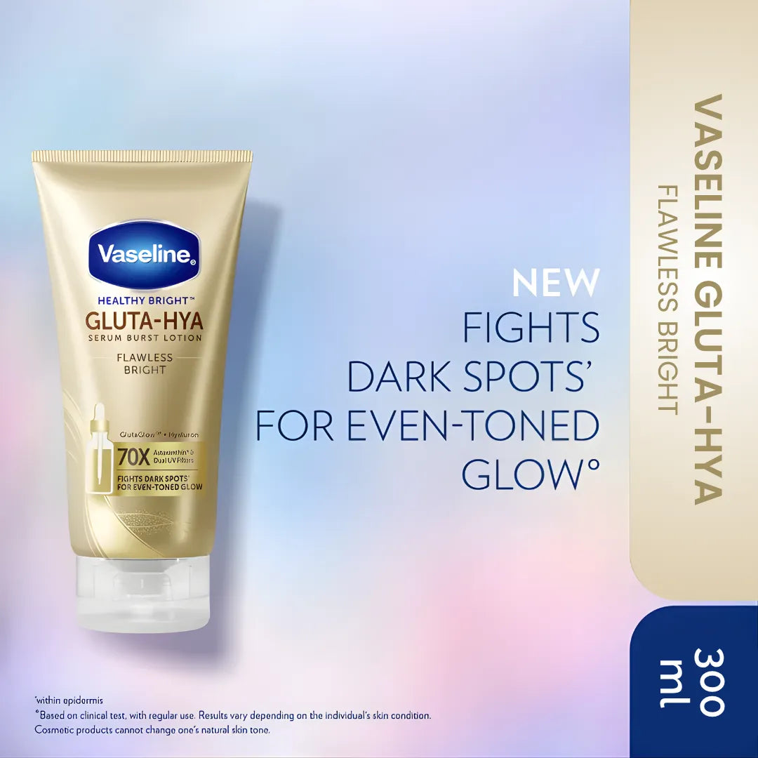 Vaseline Gluta-Hya Serum Burst Lotion Flawless Bright - 300ml
