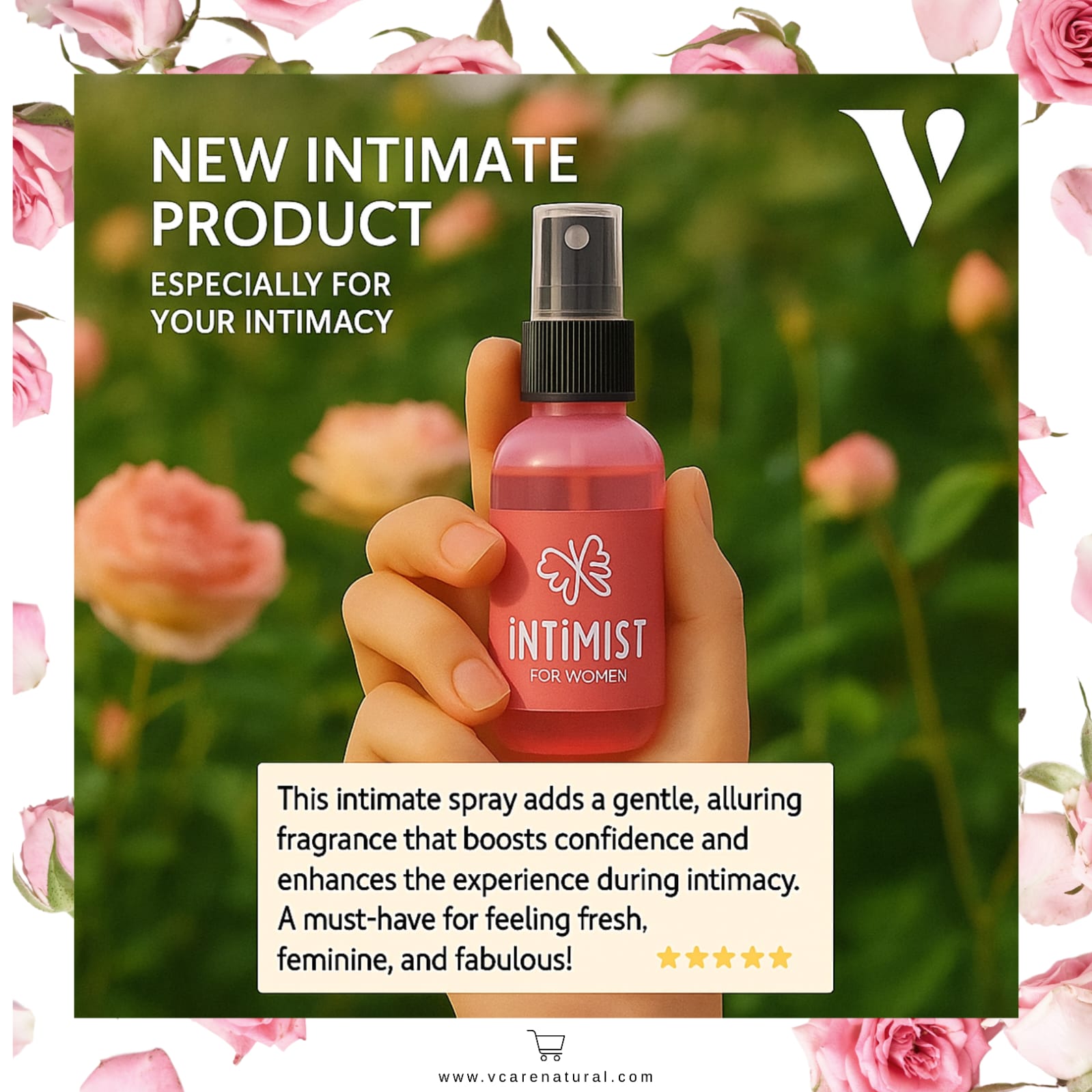 Vcare Natural Intimist Perfume Spray For Women Private Parts Picture