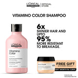 Loreal Professionnel Serie Expert Vitamino Color Shampoo With Resveratrol - 300ml + Free Absolut Repair Mask - 75ml