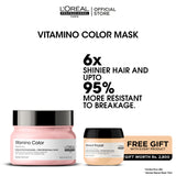 Loreal Professionnel Serie Expert Vitamino Color Mask With Resveratrol- 250ml + Free Absolut Repair Mask - 75ml