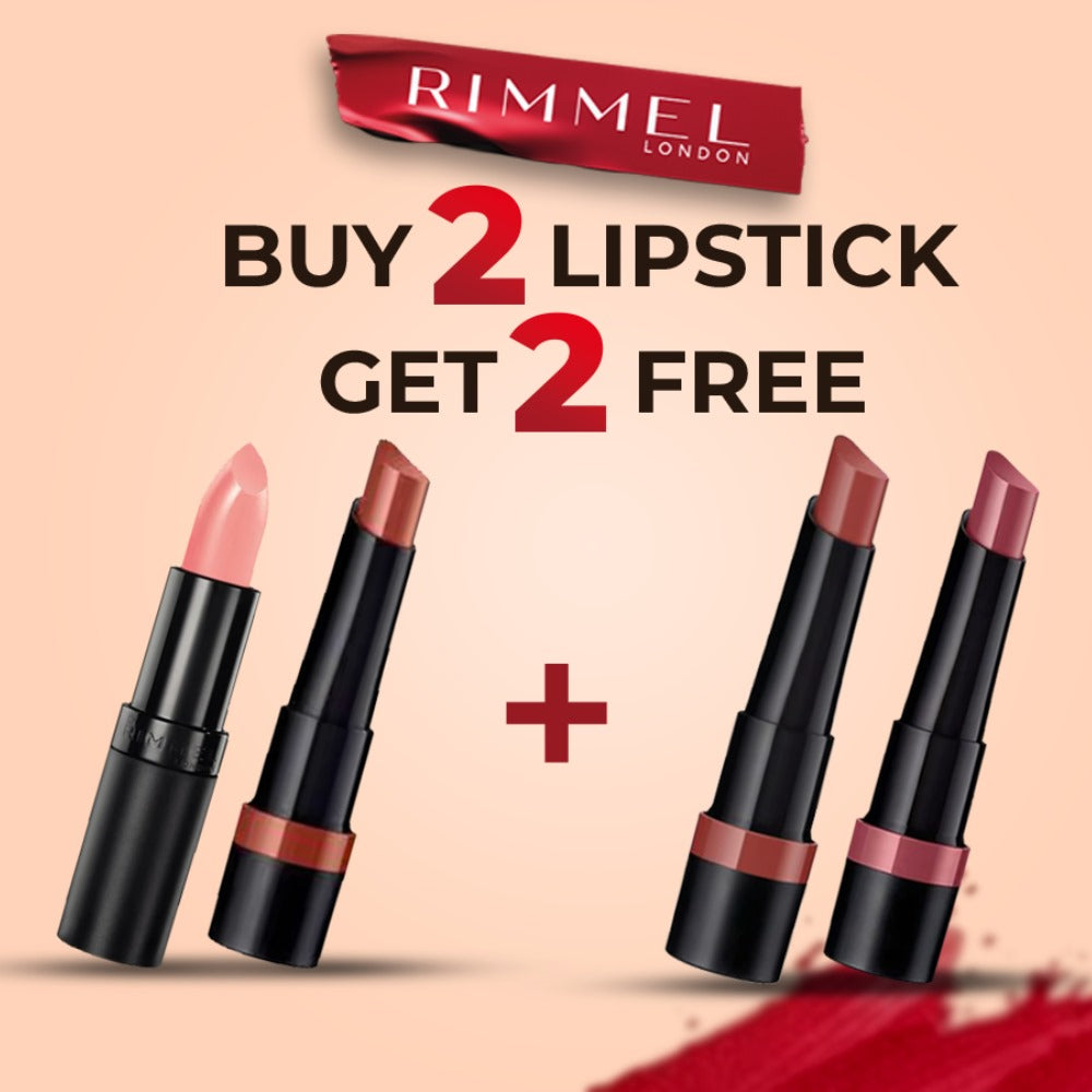 Rimmel Lipstick Bundle Pack of 4