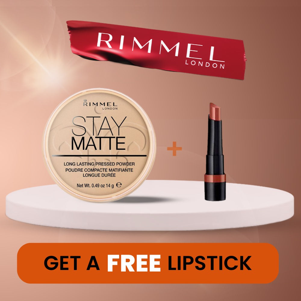 Buy Rimmel  Matt Powder - Sandstorm 034-004 and Get a Free Lipstick