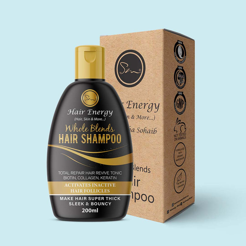 Hair Energy 100 Organic Aloevera GelWhole Blends Hair Shampoo