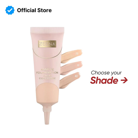 Zeena Matte Foundation High Coverage - All Shades
