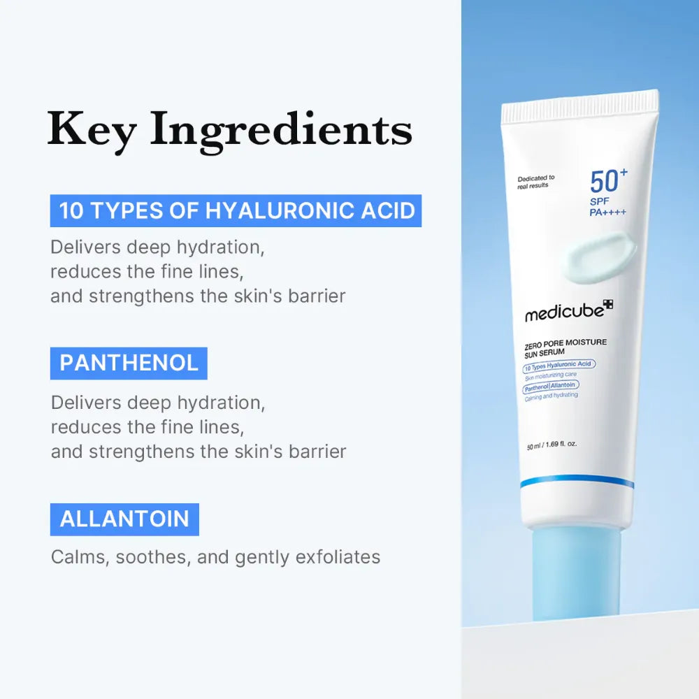 Medicube Zero Pore Moisture Sun Serum SPF 50+ - 50ml