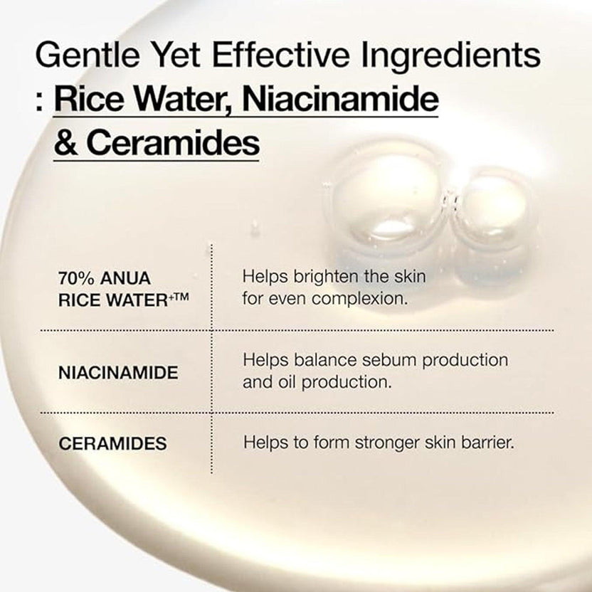 Anua Rice 70 Ceramide Glow Milky Toner - 250ml