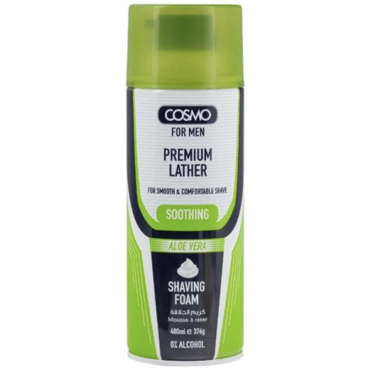 Cosmo Shaving Foam Soothing Aloe Vera - 400ml