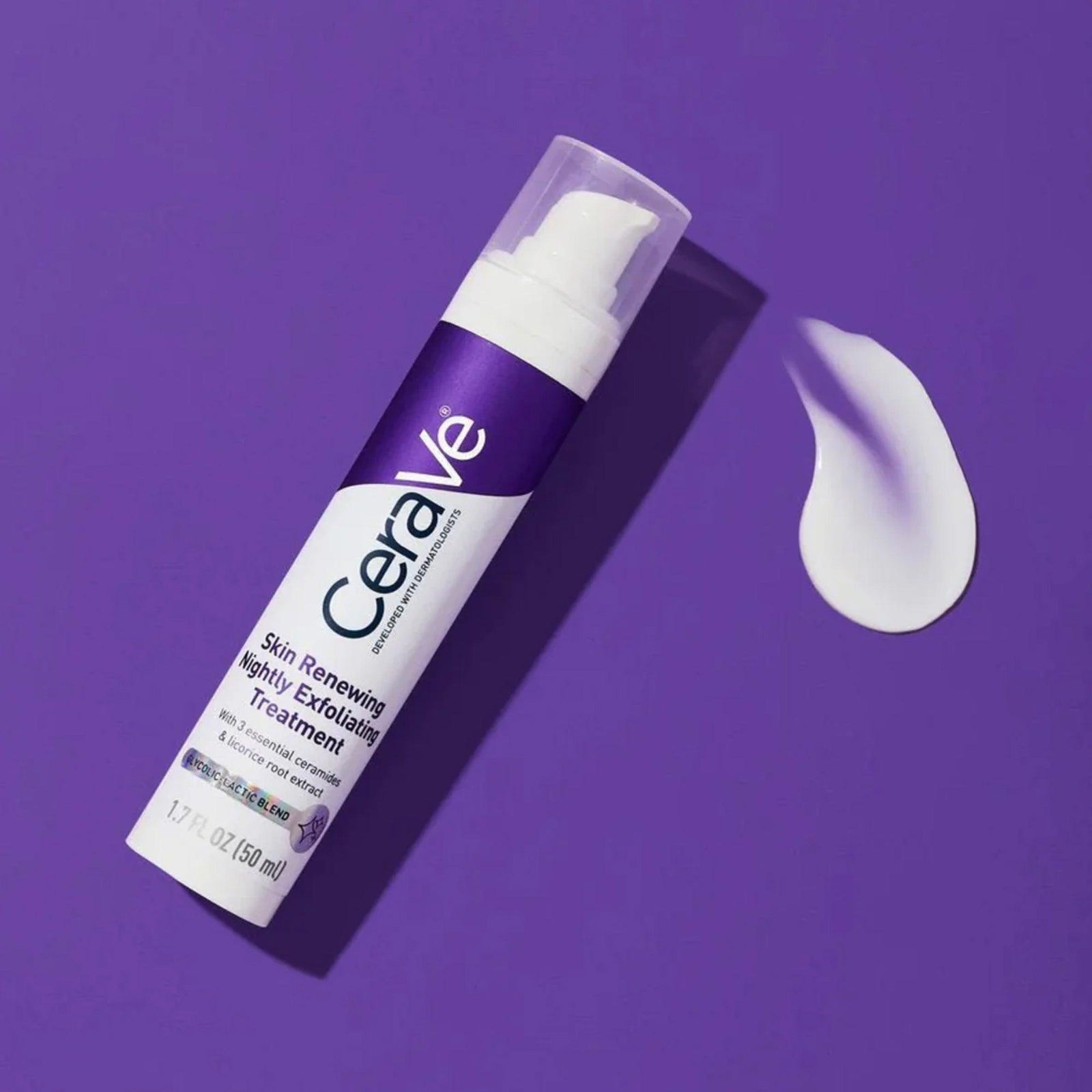 CeraVe Skin Renewing Nightly Exfoliating Treatment how to use at night