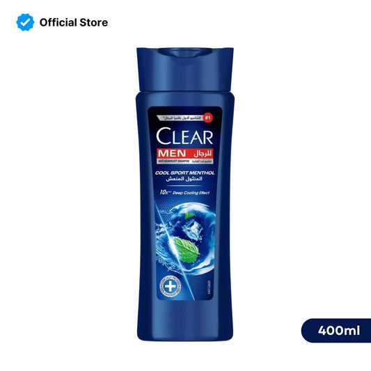 Clear Men Cool Sport Menthol Anti Dandruff Shampoo - 400ml