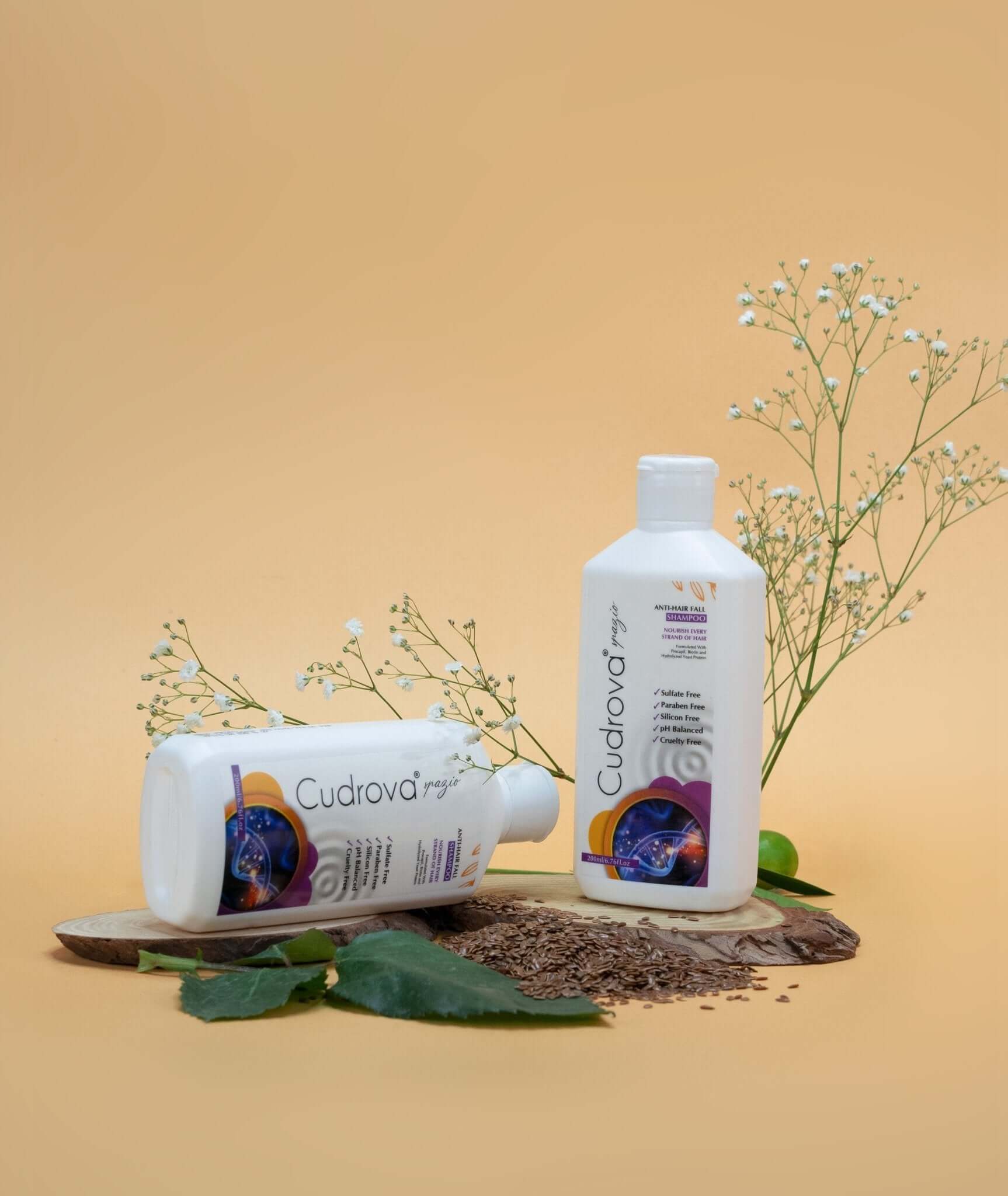 Cudrova Spazio Anti-Hair Fall Shampoo Sulfate, silicone & paraben Free For All Hair Types