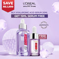 L'Oreal Paris Revitalift 1.5% Hyaluronic Acid Serum 30ml + Hyaluronic Acid Serum 15ml Free, For All Types Of Skin