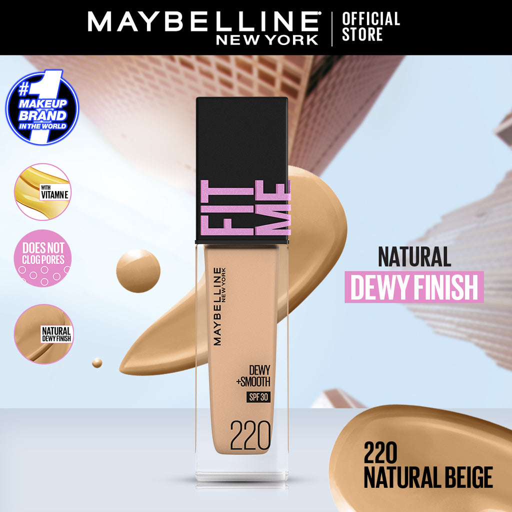 Maybelline New York Fit Me Dewy & Smooth Foundation - 30ml