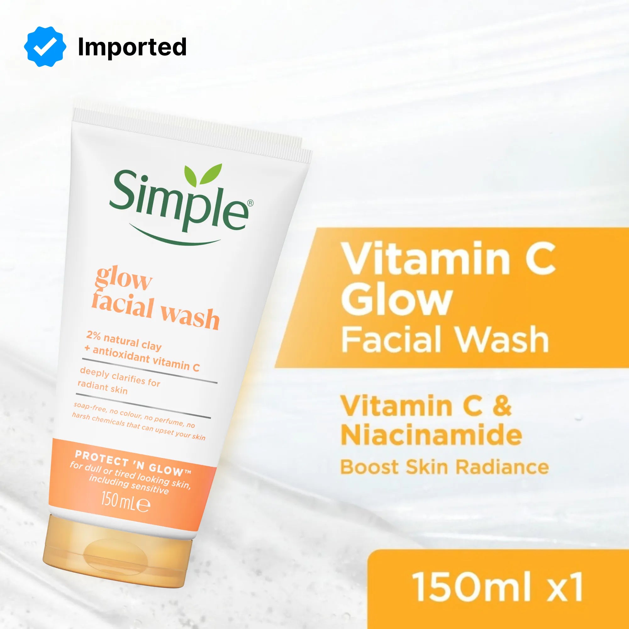 Simple Face Wash Protect & Glow - 150ml