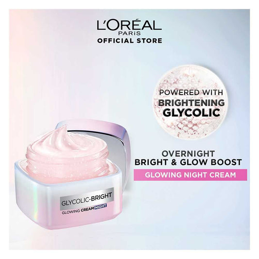 Loreal Paris Glycolic Bright Glowing Night Cream 50ml