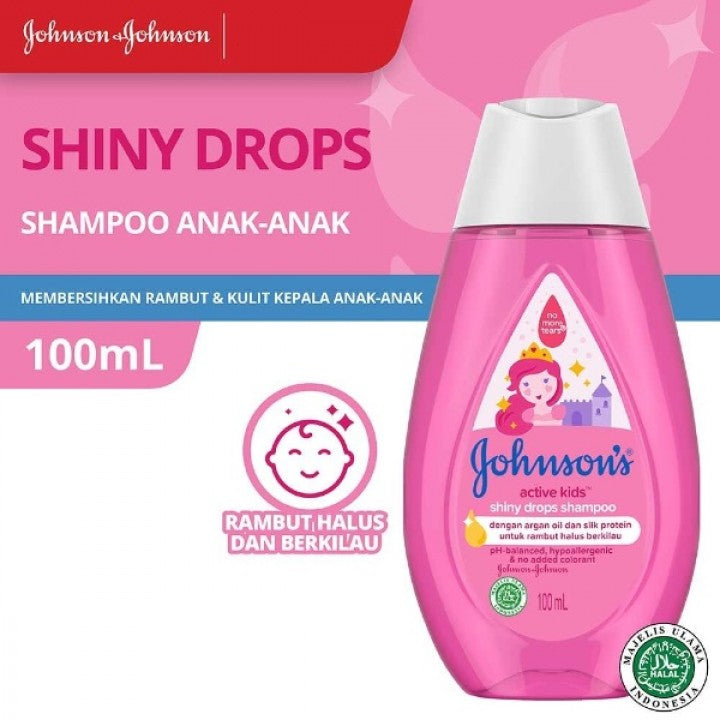Johnsons Active Kids Shiny Drops Shampoo - 100ml