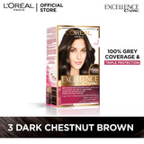LOreal Paris Excellence Creme Hair Color -  3 Dark Chestnut Brown