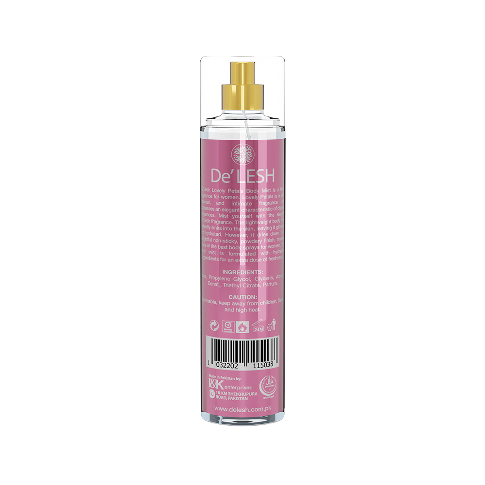 Delesh Body Mist Lovely Petals Fragrance