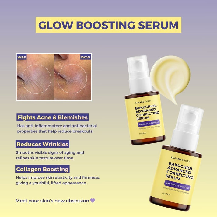 Klean Beauty Bakuchiol Advanced Correcting Serum - 30ml