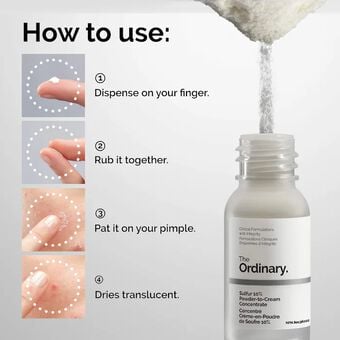 The Ordinary Sulfur 10% Powder-to-Cream Concentrate