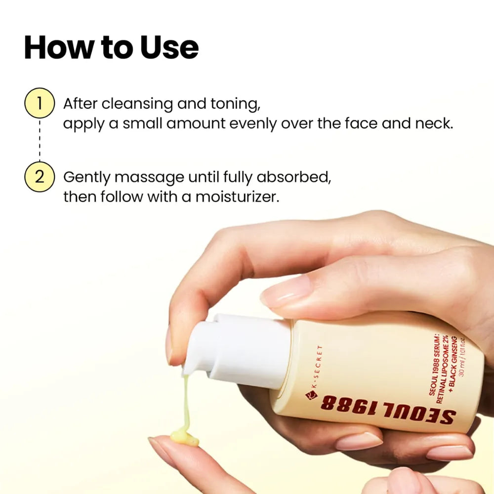 K-Secret SEOUL 1988 Serum Retinal Liposome 2% + Black Ginseng