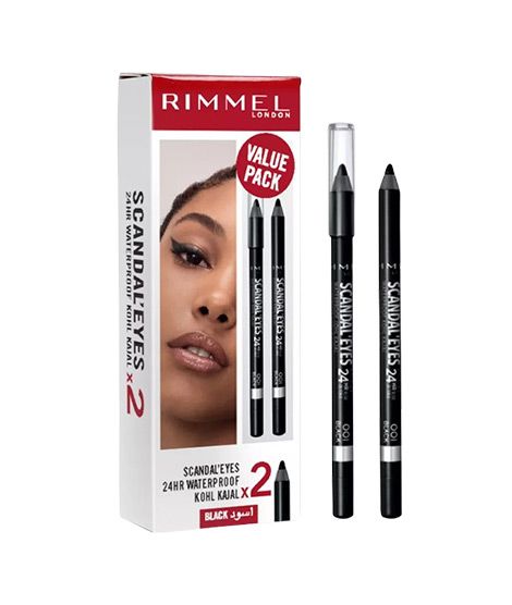 Rimmel Promo Scandle Eyes 24H Pencil - 001 Black 2Pcs