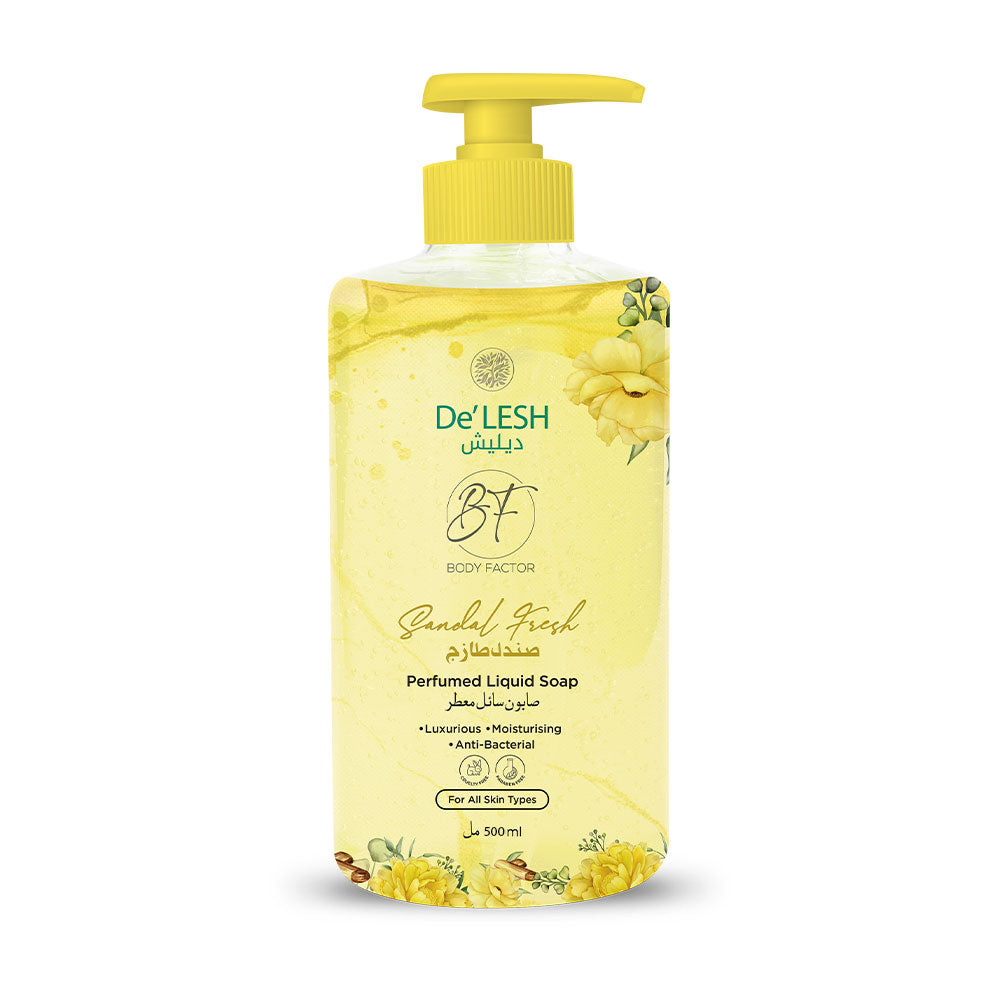 Delesh Body Factor Perfumed Liquid Soap - Sandal Fresh