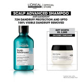 Loreal Professionnel Serie Expert Scalp Advanced Anti-Dandruff Shampoo 300ml+ Free Metal Detox Mask - 75ml