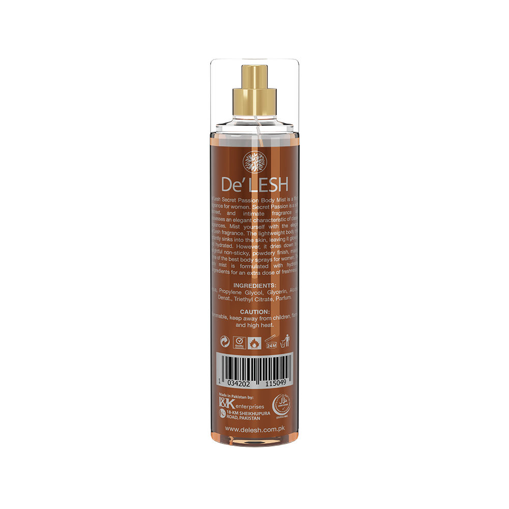 Delesh Body Mist Secret Passion Fragrance