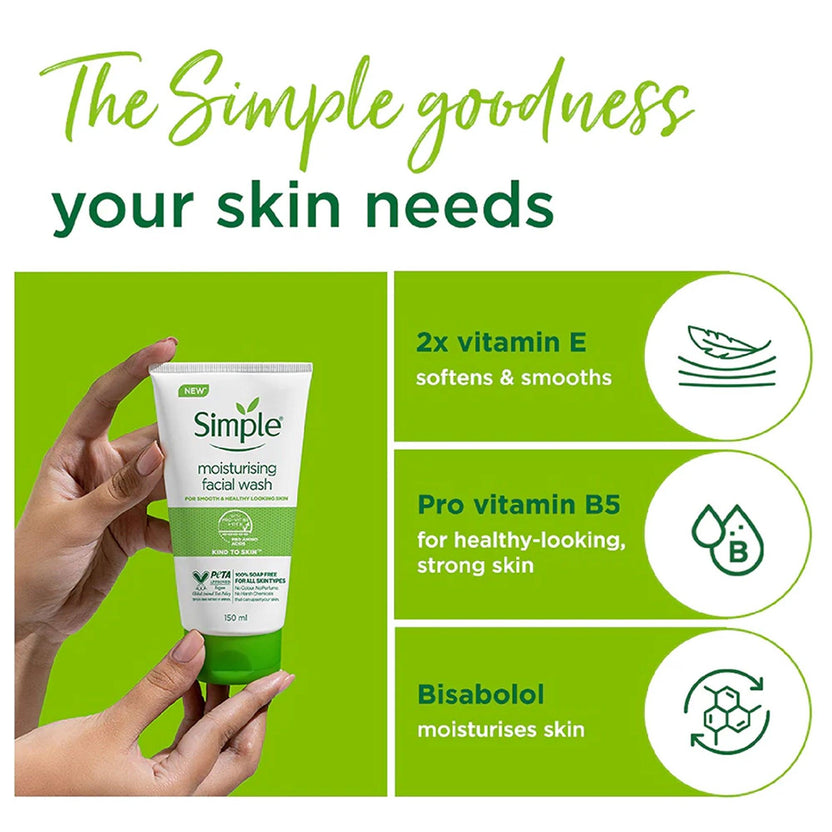 Simple Moisturising Facial Wash 150ml