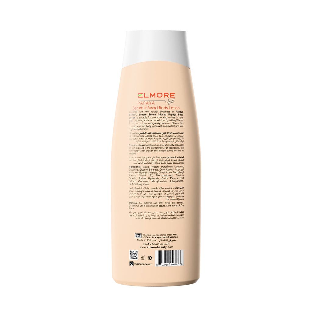 Skin Lightening Body Lotion – Papaya Extract by Elmore Skincare