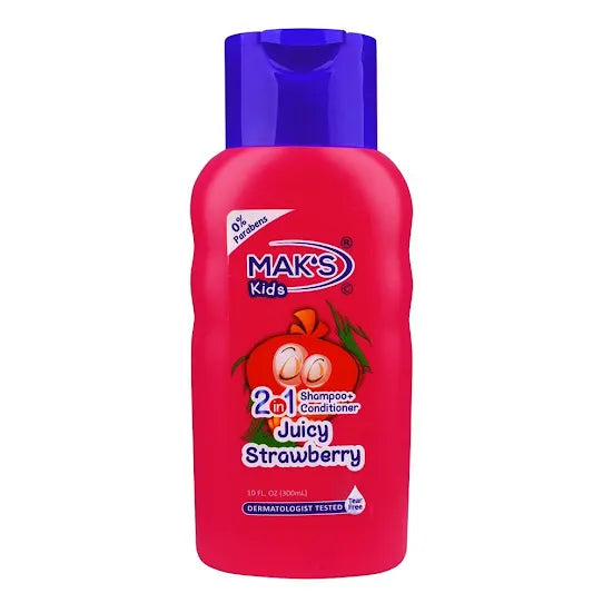 MAK’S Kids 2in1 Shampoo + Cond Juicy Strawberry 300ml