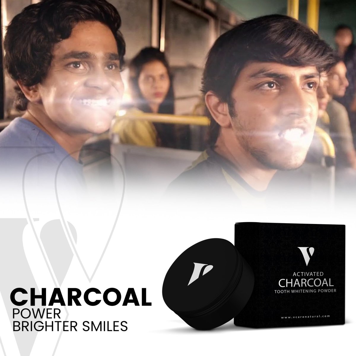 Activated Charcoal Tooth Whitening - Vcare Natural
