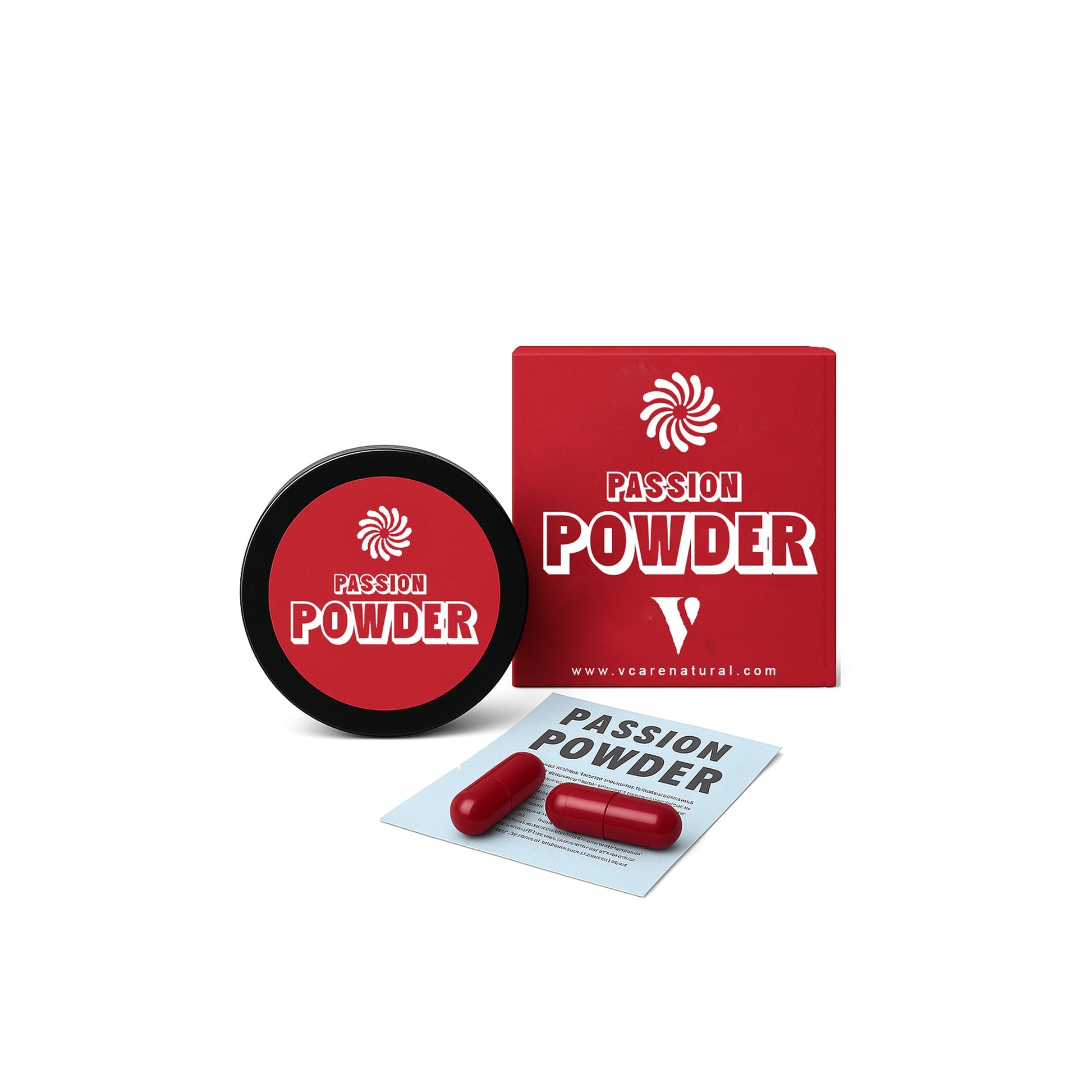 Vcare Natural Passion Powder – Herbal Arousal Tablets for Men and Women