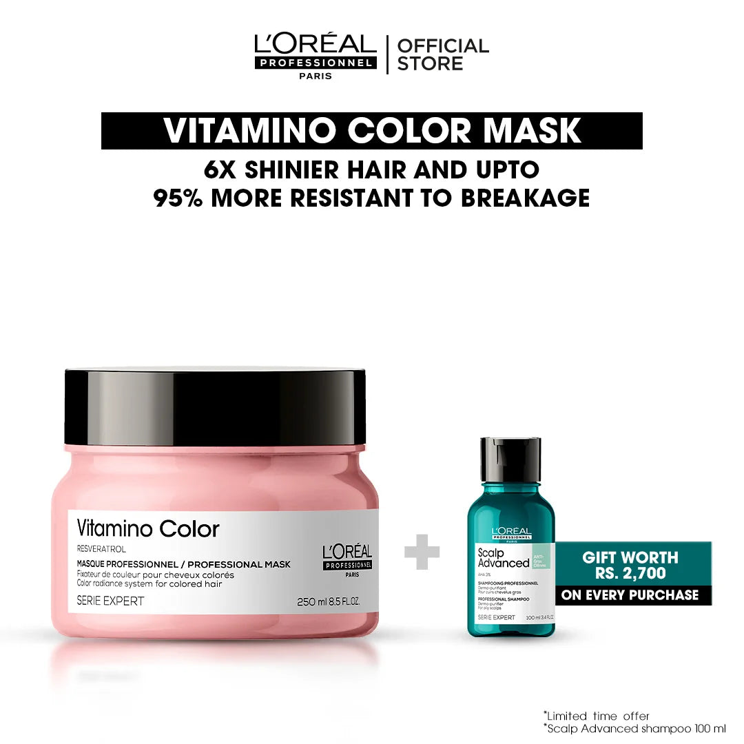 Loreal Professionnel Serie Expert Vitamino Color Mask With Resveratrol Bundle Deal