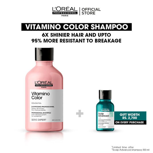 Loreal Professionnel Serie Expert Vitamino Color Shampoo With Resveratrol Bundle Deal