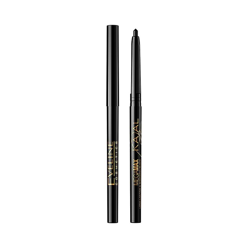 Eveline Mega Max Kajal Pencil Eyeliner Black