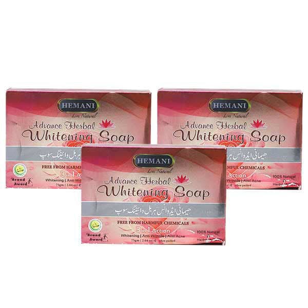 Hemani Pack Of 3 Soaps - Premium  from Hemani - Just Rs 200.00! Shop now at Cozmetica