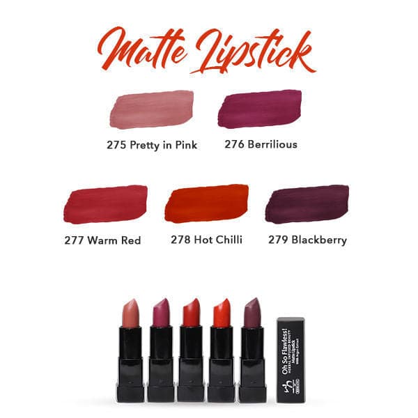 Hemani Herbal Infused Beauty Matte Lipstick - Warm Red - Premium Lipstick from Hemani - Just Rs 1100! Shop now at Cozmetica
