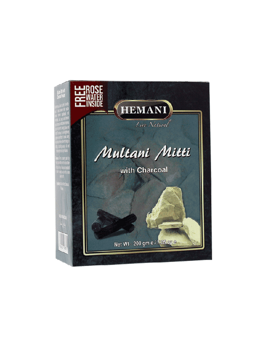 Hemani Multani Mitti With Charcoal Powder - Premium Powder from Hemani - Just Rs 370! Shop now at Cozmetica