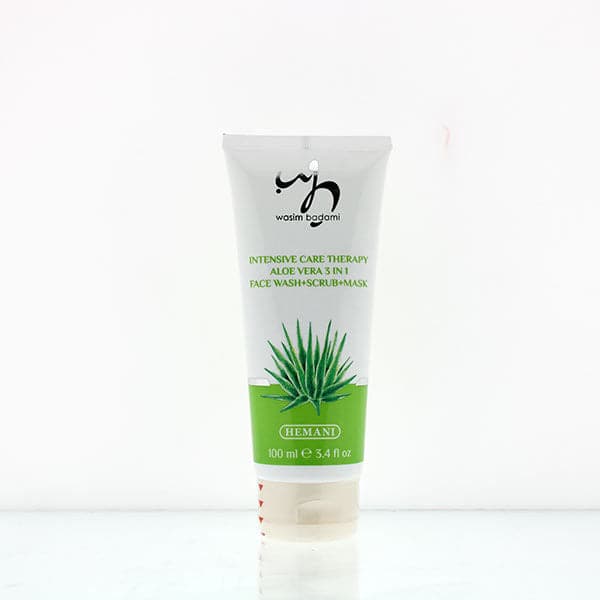 Hemani Intensive Care Therapy Aloe Vera 3 In 1 Face Wash + Scrub + Mask Deep Cleansing With Natural Beads - Premium  from Hemani - Just Rs 810.00! Shop now at Cozmetica