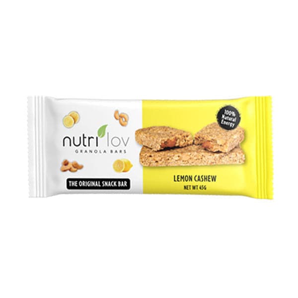 Hemani Nutrilov Lemon Cashew Bar 45G - Premium  from Hemani - Just Rs 135.00! Shop now at Cozmetica