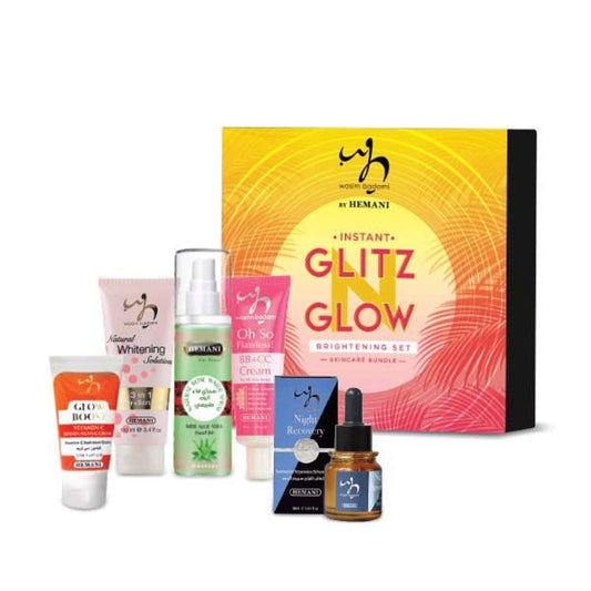 Hemani Instant Glitz N Glow Brightening Skincare Set - Premium  from Hemani - Just Rs 4230.00! Shop now at Cozmetica