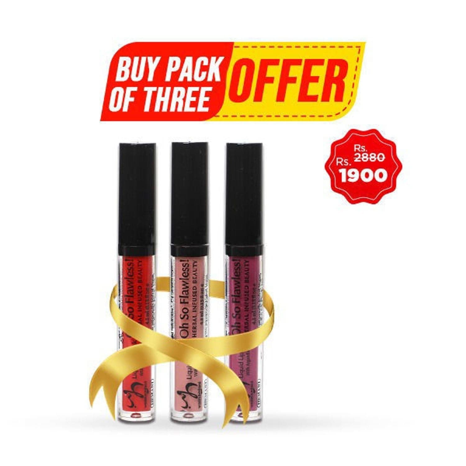 Hemani Pack Of 3 In Price Of 2 Liquid Lipsticks - Premium Lipstick from Hemani - Just Rs 1900! Shop now at Cozmetica