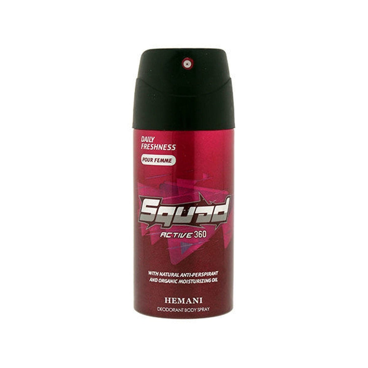 Hemani Squad Deodorant Spray Active 360 For Women - Premium  from Hemani - Just Rs 350.00! Shop now at Cozmetica