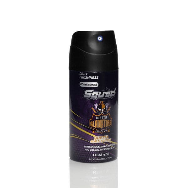 Hemani Squad Quetta Black Edition - Deodorant Body Spray For Men - Premium  from Hemani - Just Rs 350.00! Shop now at Cozmetica