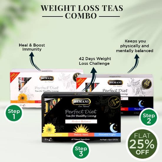 Hemani Weight Loss Teas Combo - Premium  from Hemani - Just Rs 6375.00! Shop now at Cozmetica